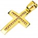 Χρυσός σταυρός Κ14 με αλυσίδα